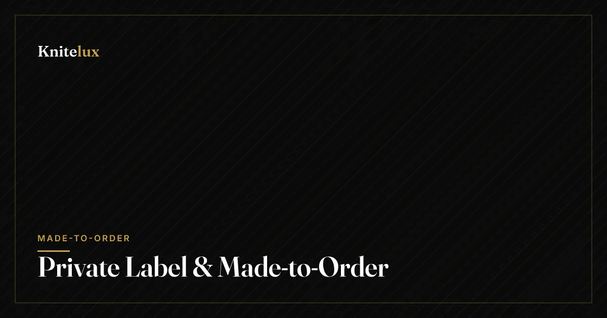 Private Label & Made-to-Order Clothing in Bangladesh: How It Works